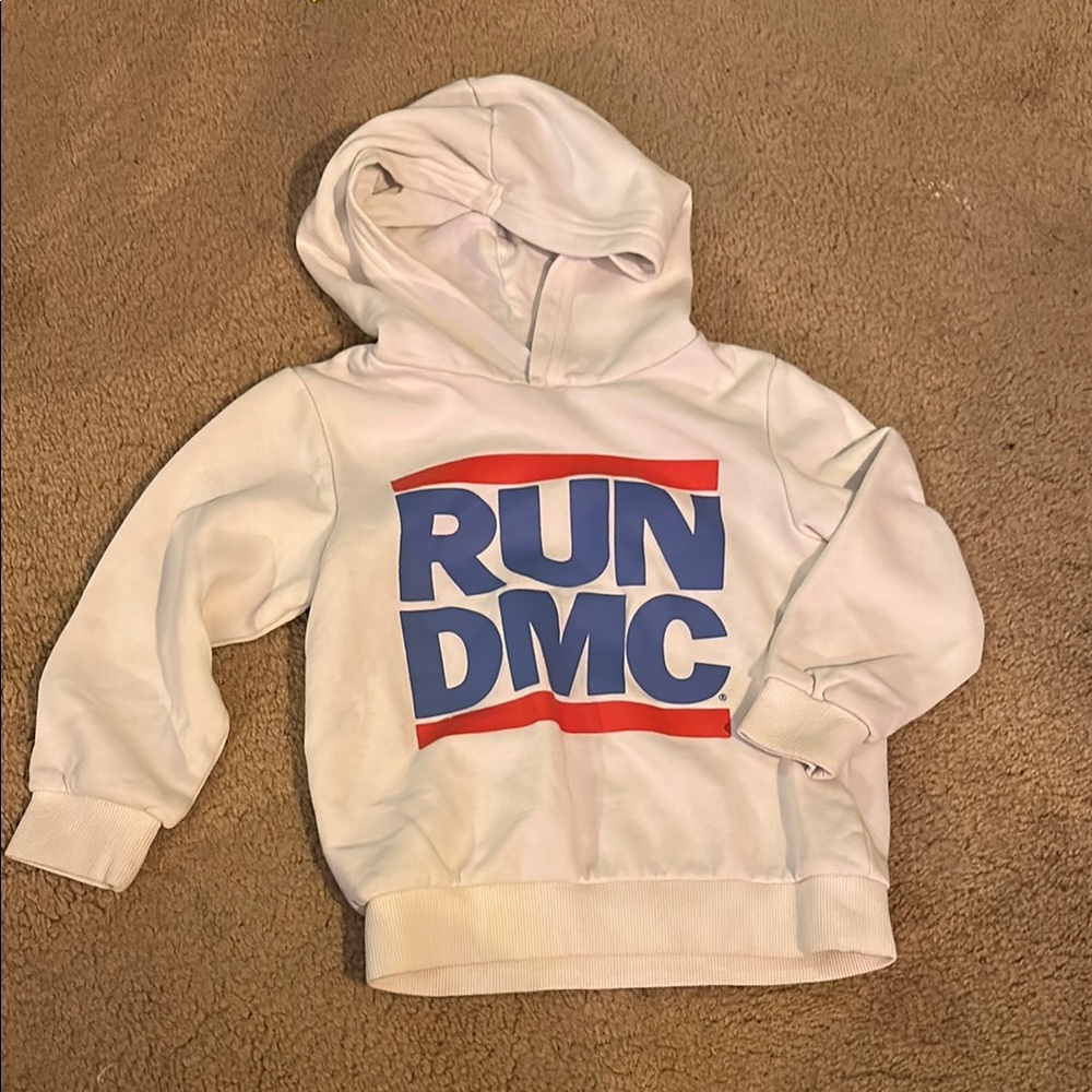 Toddler Run DMC White Hoodie
